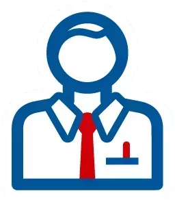 Icon of a person in a worker suit