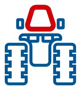 A tractor icon