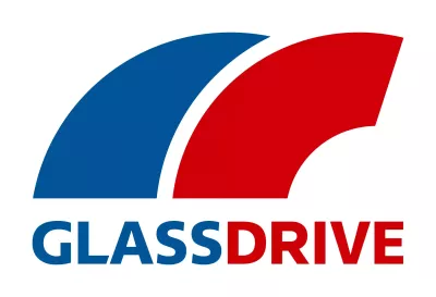 The blue and red Glassdrive logo