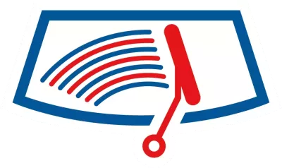 Icon of a wiper wipping a windshield