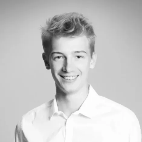 A black and white picture of Thomas Hanscoote